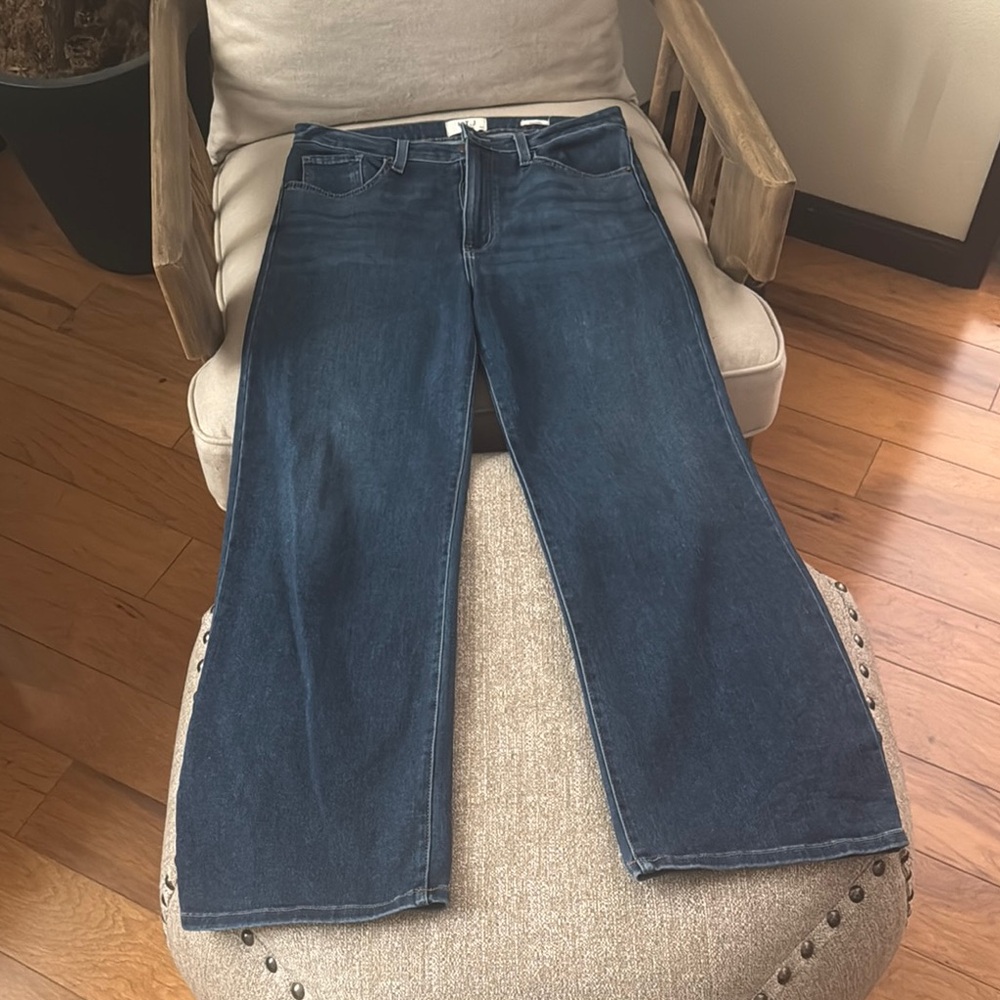 Blue Flare Wide Leg Jeans with Classic Style